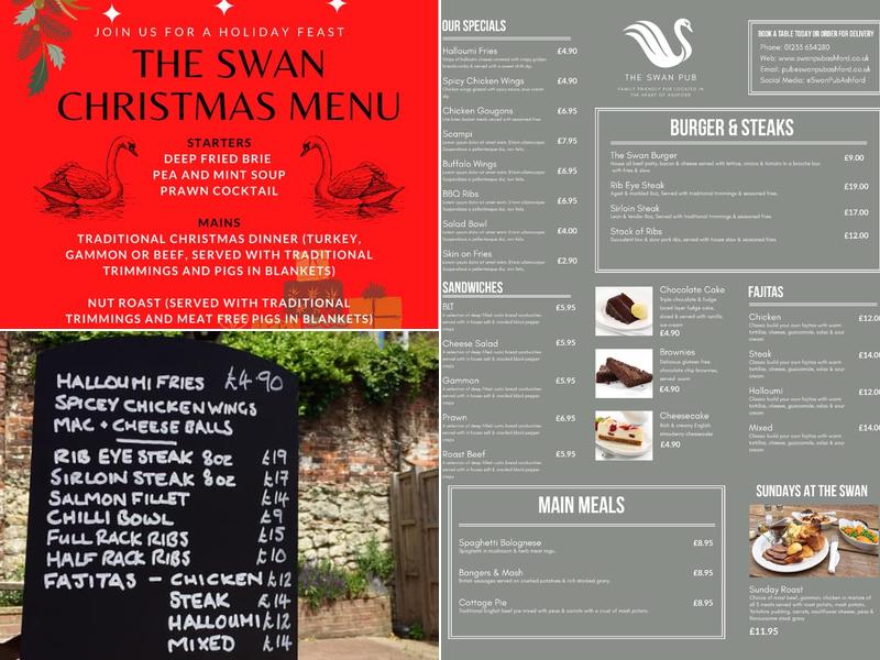 The Swan Menu