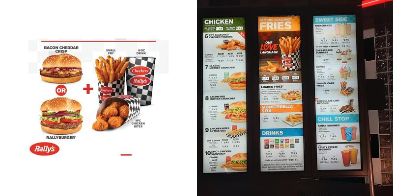 Checkers Menu