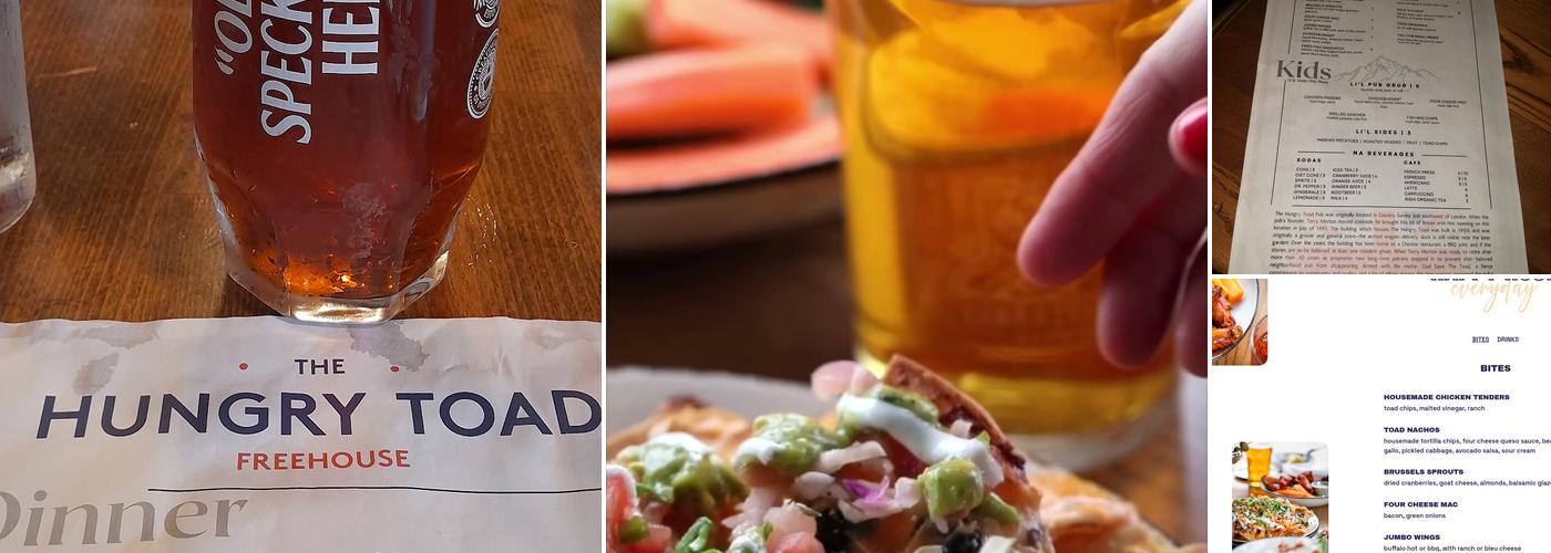 The Hungry Toad Menu