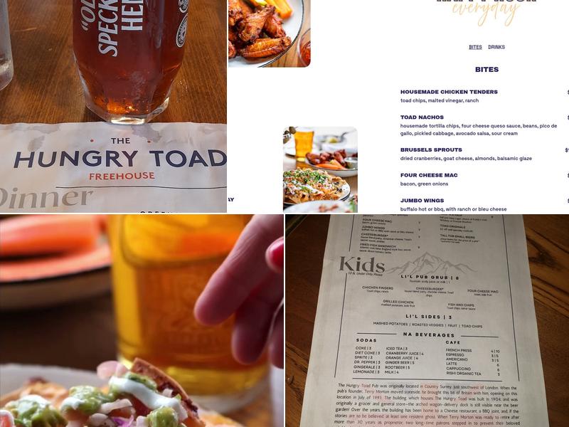 The Hungry Toad Menu