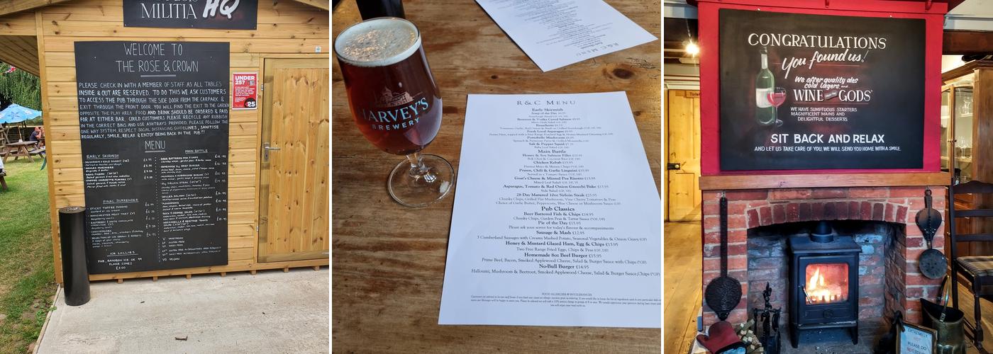 The Rose & Crown at Mundy Bois Menu