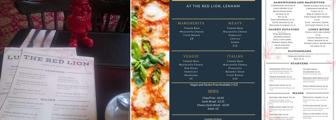 The Red Lion Menu