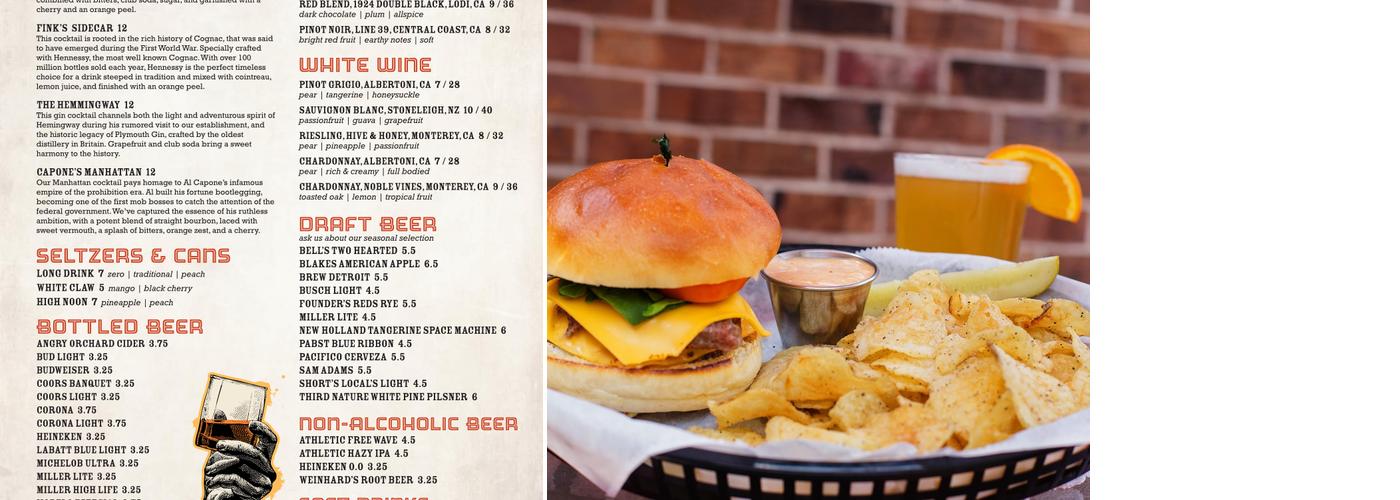 Nick Fink's Menu