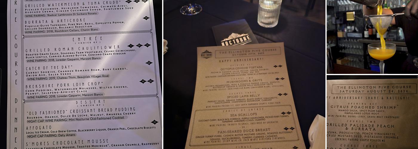 Nocturne Menu