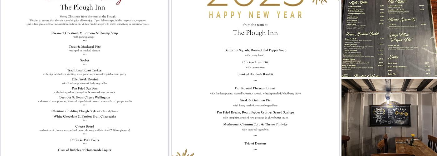 The Plough Inn Menu