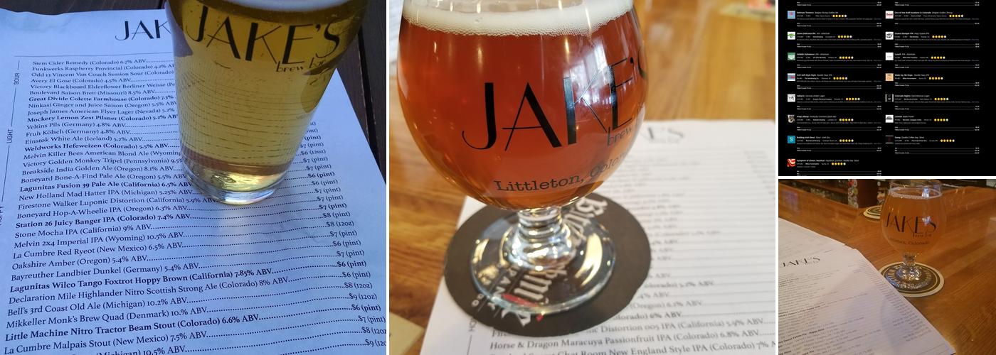 Jake's Brew Bar Menu