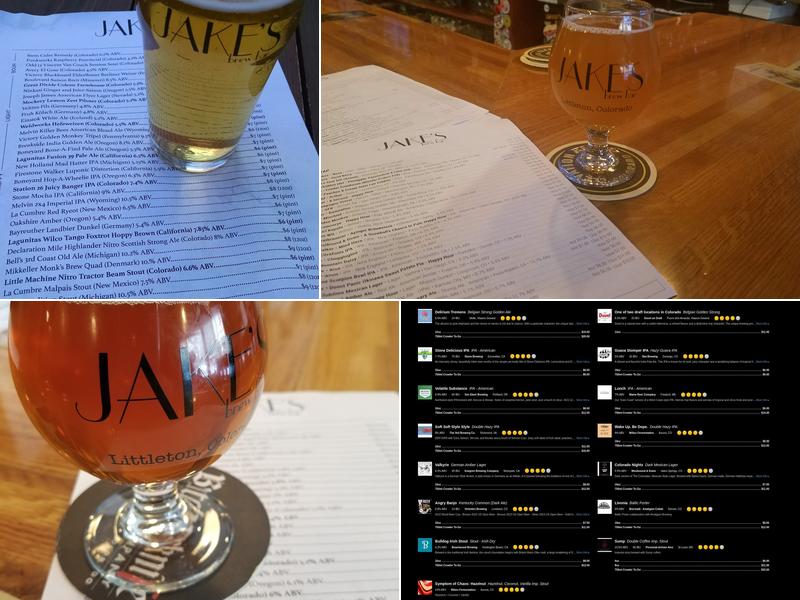 Jake's Brew Bar Menu