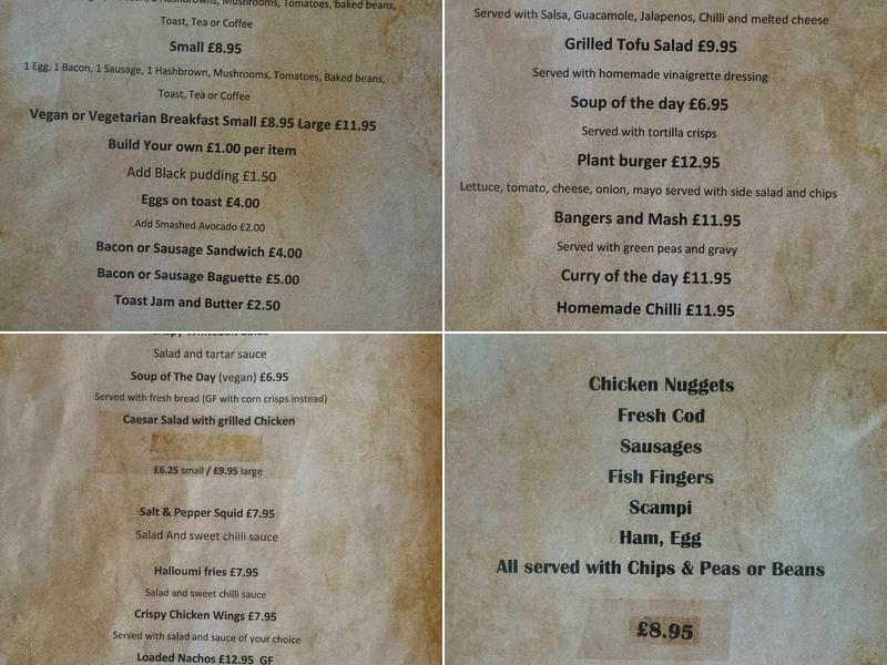 The Beach Bar & Restaurant / Dog Friendly Menu
