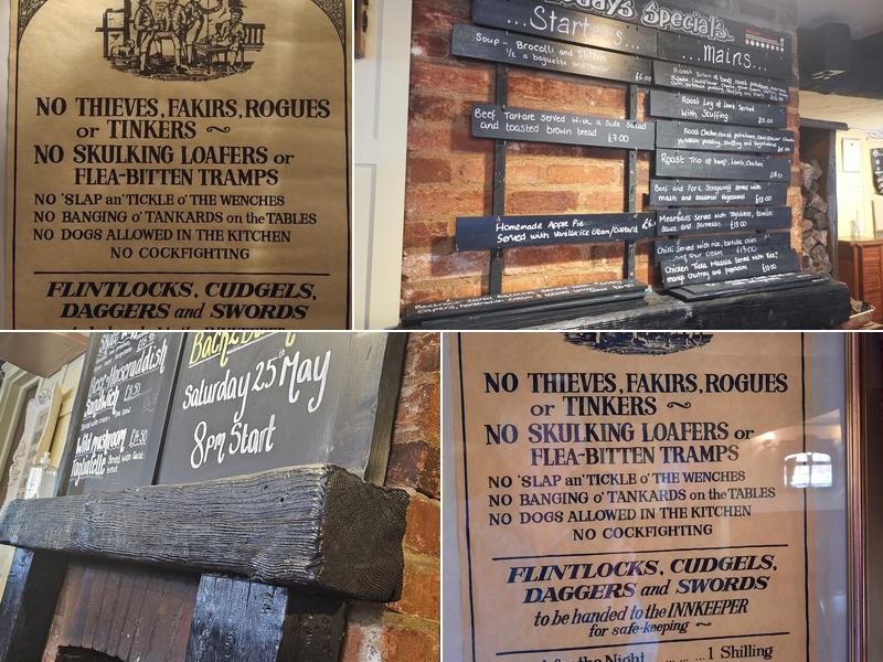 The Royal Oak Pub Menu