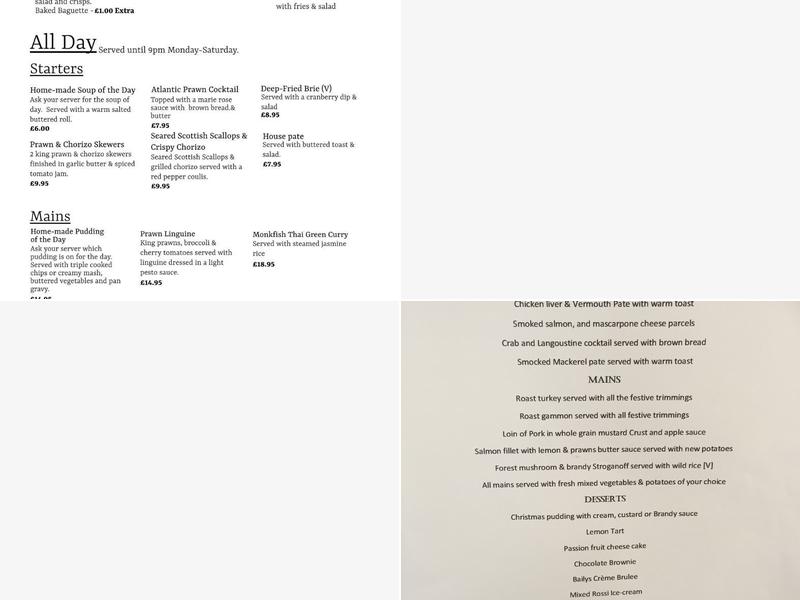 The Shepherd & Dog Menu