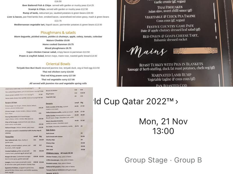 Anchor Canewdon Ltd Menu