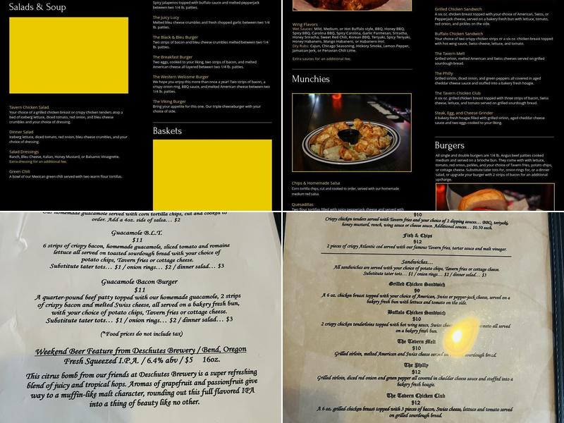 Olde Towne Tavern Menu