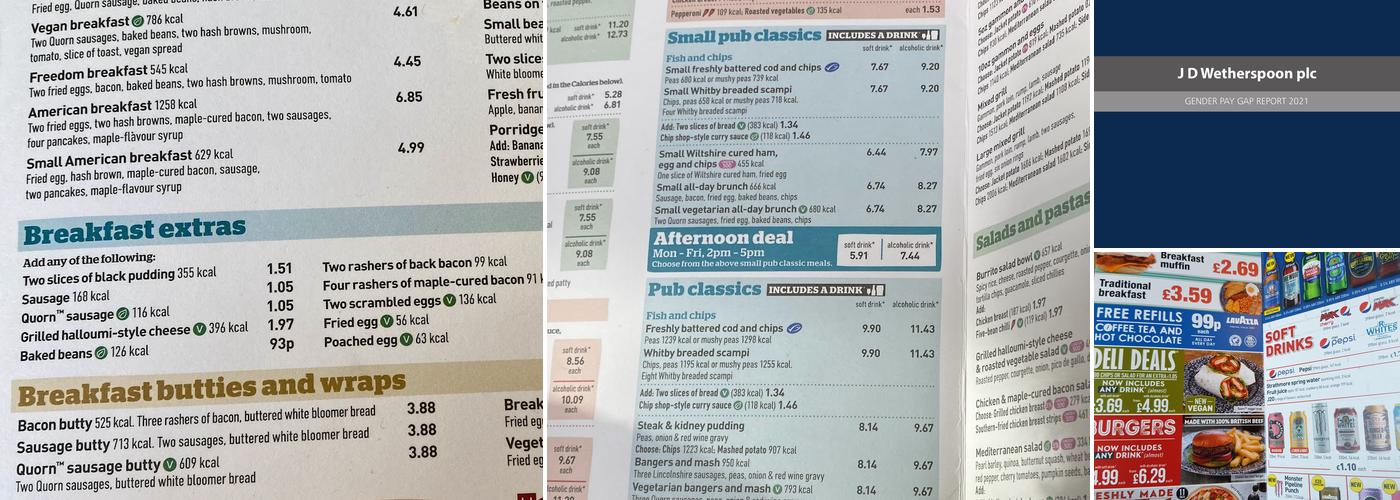 The Limes - JD Wetherspoon Menu