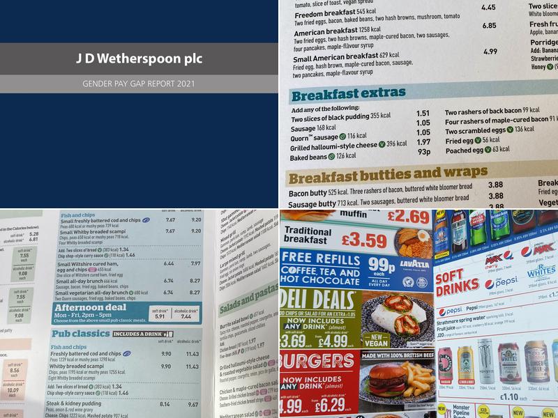 The Limes - JD Wetherspoon Menu