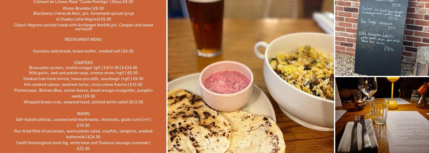 Sculthorpe Mill Menu