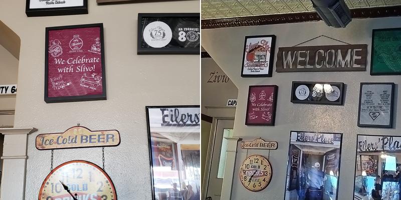 Eiler’s Place Menu