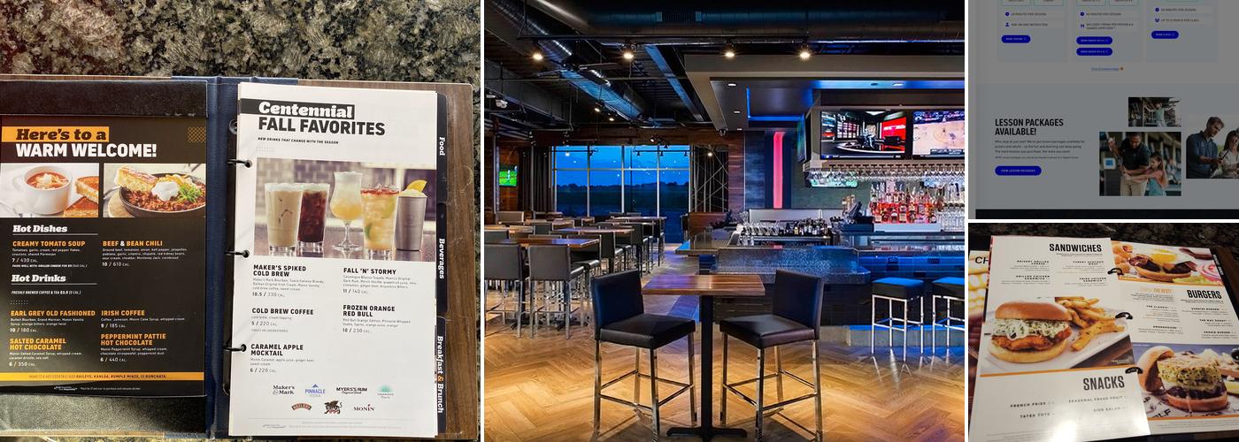 Topgolf Menu