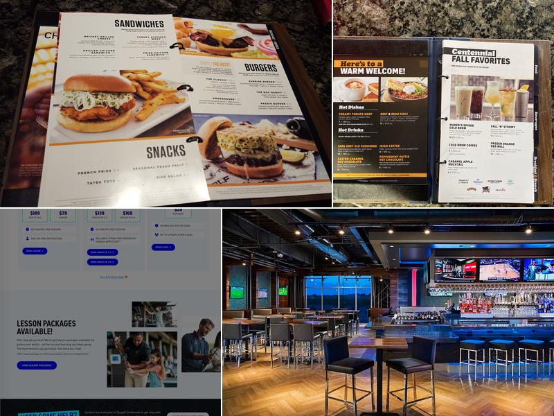 Topgolf Menu