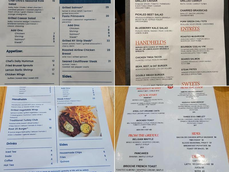 Root25 Taphouse & Kitchen Menu