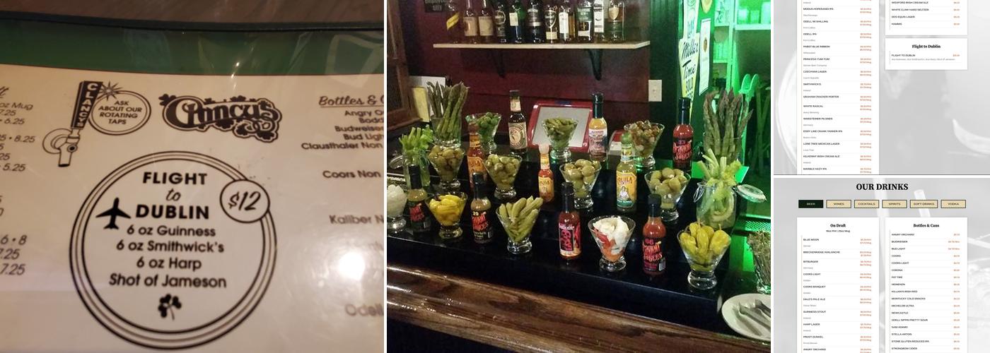 Clancy's Irish Pub Menu