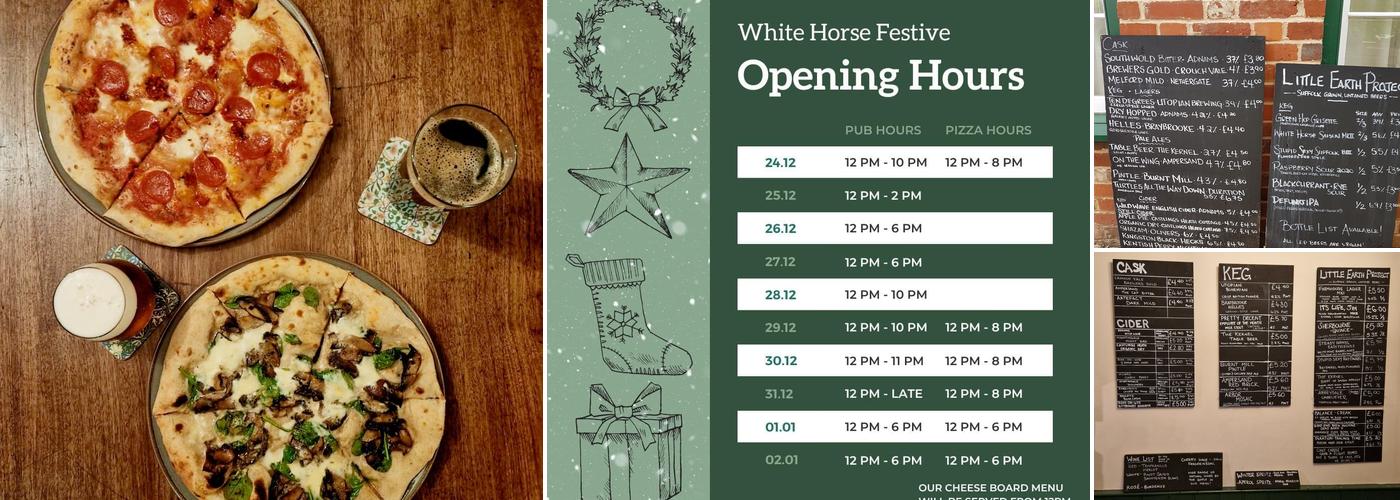 White Horse Inn Edwardstone Menu