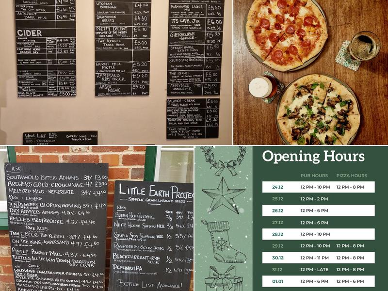 White Horse Inn Edwardstone Menu