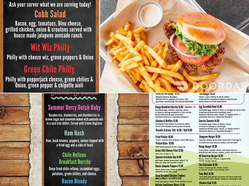 Front Range Inn Menu