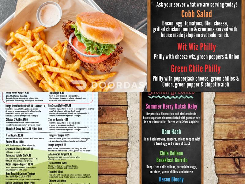 Front Range Inn Menu