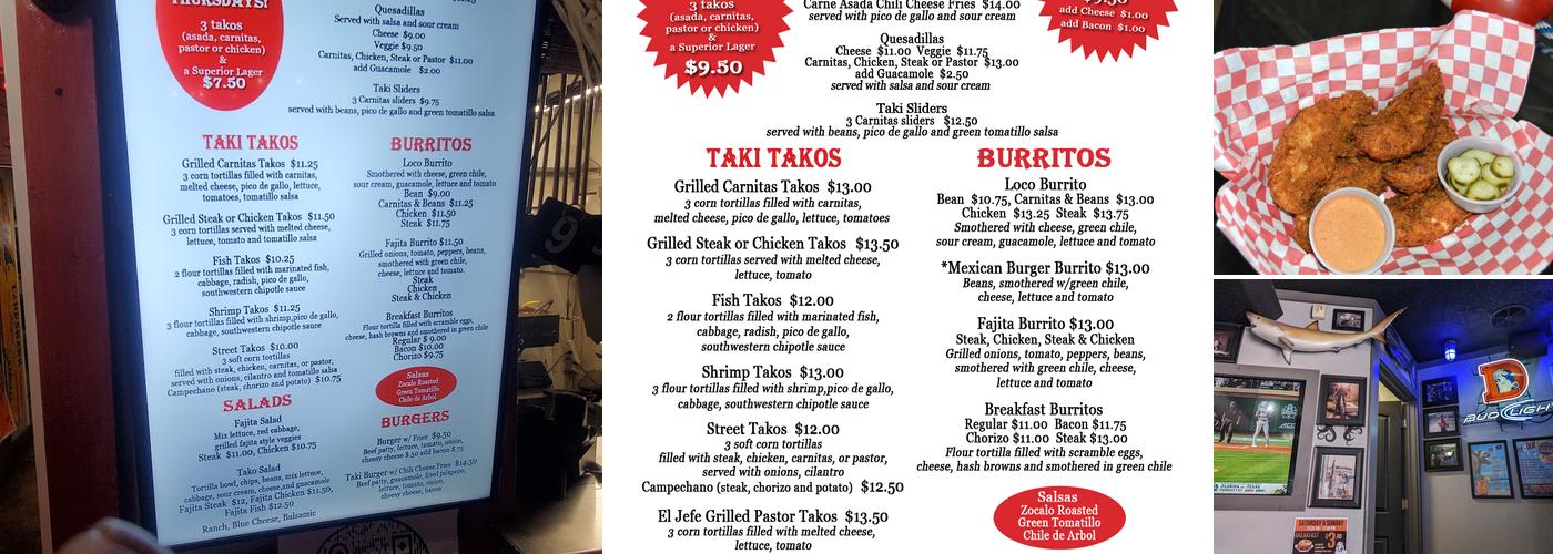 Dive Inn Menu