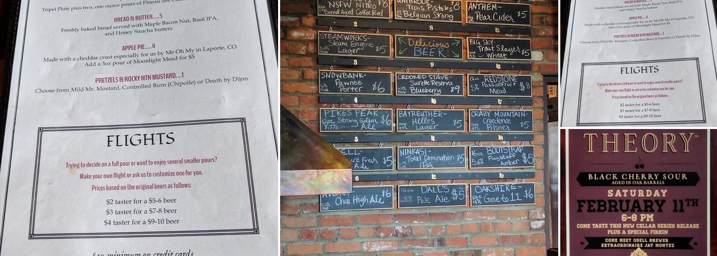 The Forge Publick House Menu