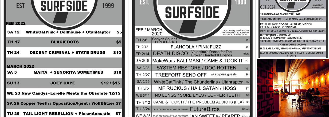 Surfside 7 Menu