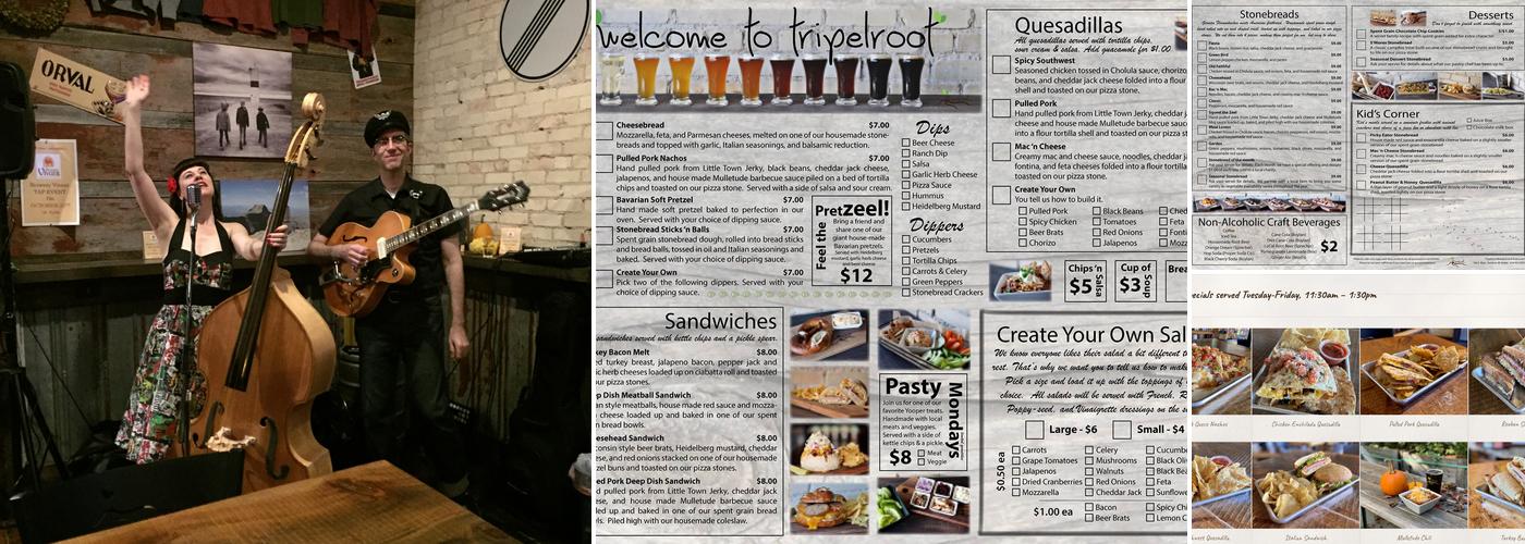 Tripelroot Brewery Menu