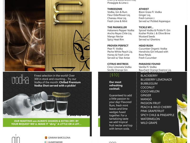 Rendezvous CIGAR & COCKTAIL Lounge Menu