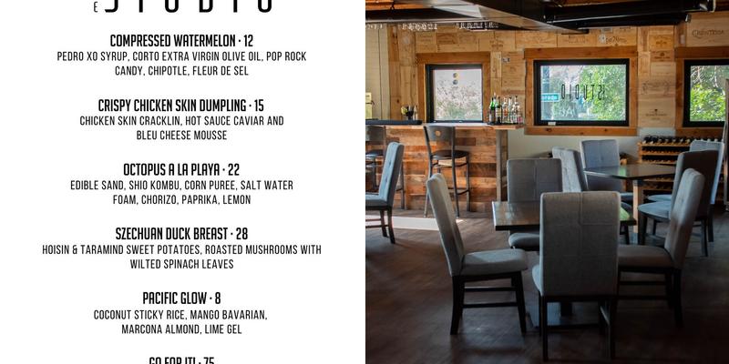 The Studio Menu