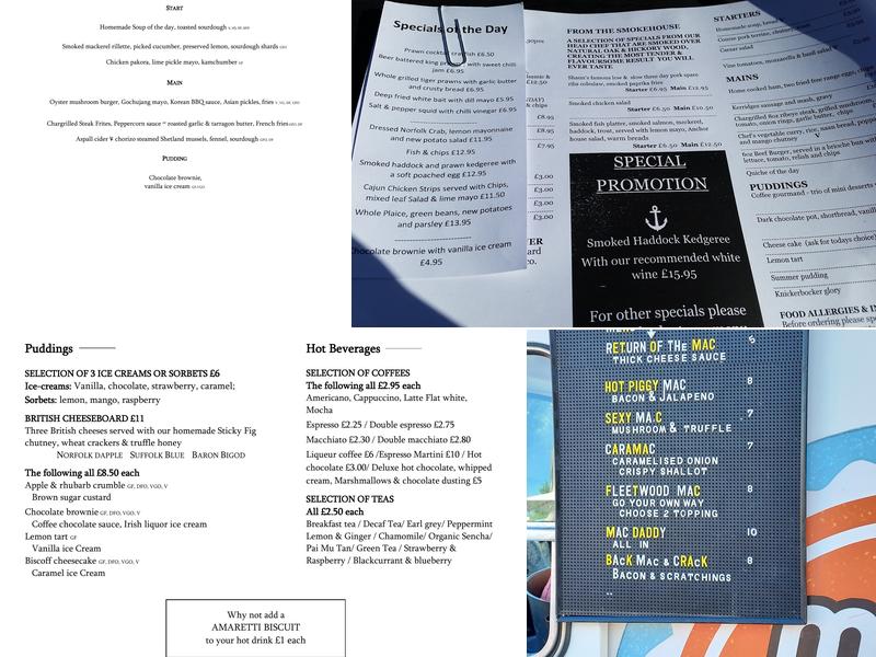The Anchor Inn Menu