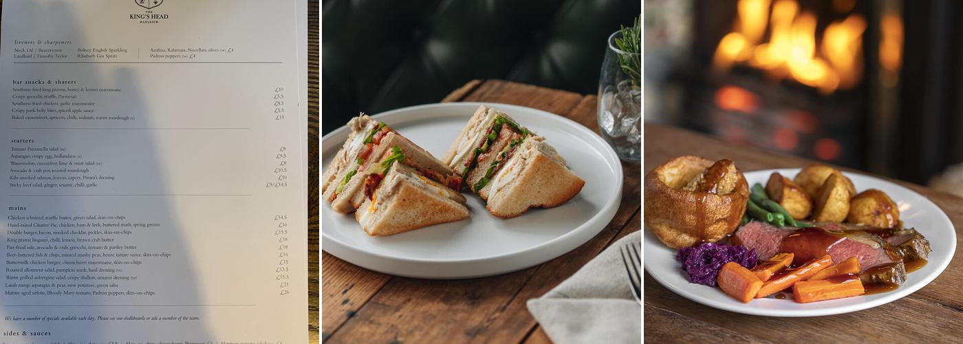 Kings Head Menu