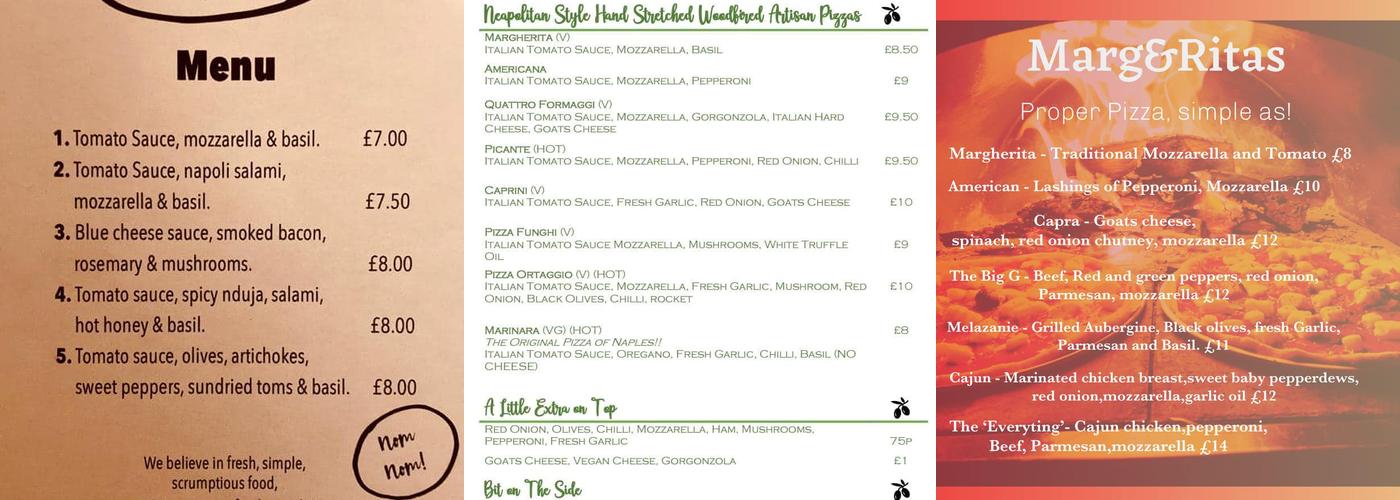 The White Horse Thelnetham Menu
