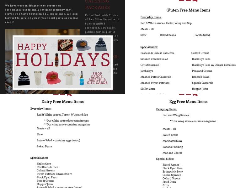 Moe's Original BBQ Menu