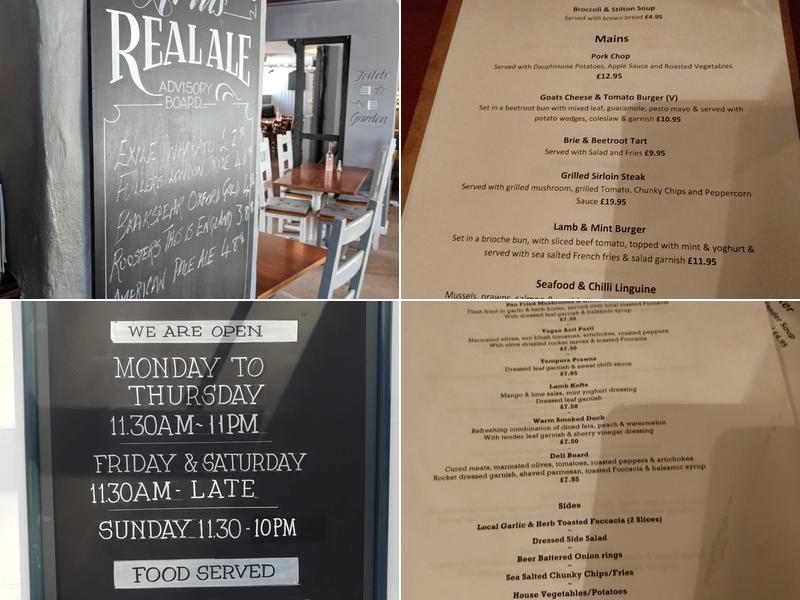 The Blacksmiths Arms Menu