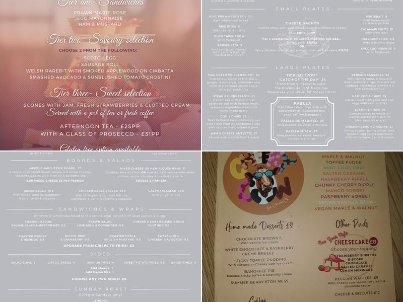 The Tickled Trout Menu