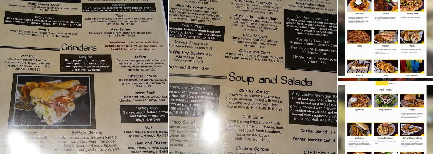 City Limits Mason Menu