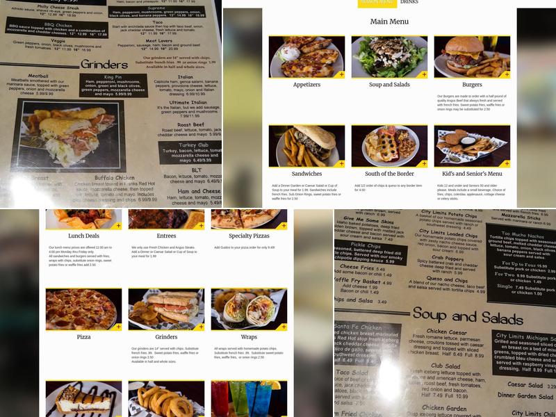 City Limits Mason Menu