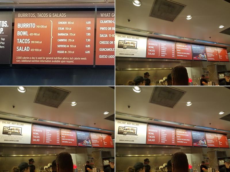 Chipotle Mexican Grill Menu