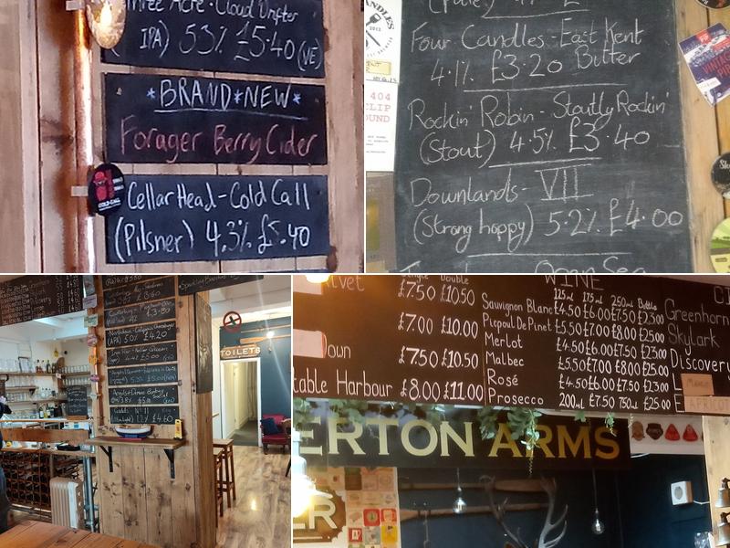 The Tankerton Arms Menu