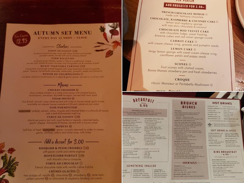 Café Rouge - Victoria Menu