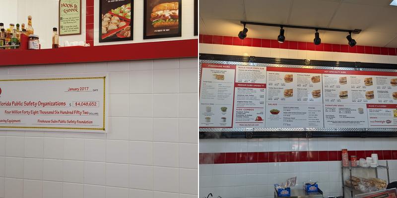 Firehouse Subs Winter Garden Menu