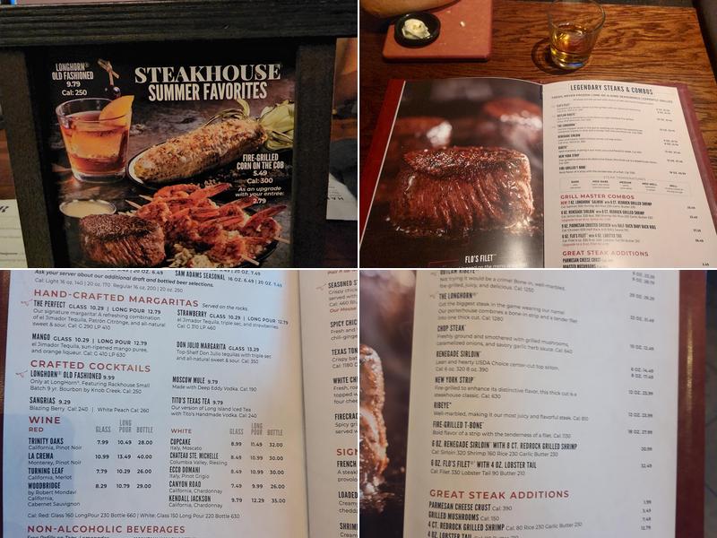LongHorn Steakhouse Menu