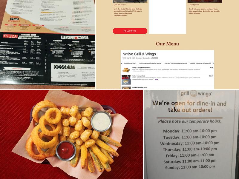 Native Grill & Wings Menu