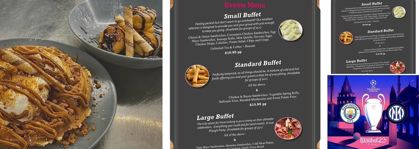 The Plough Great Bentley Menu