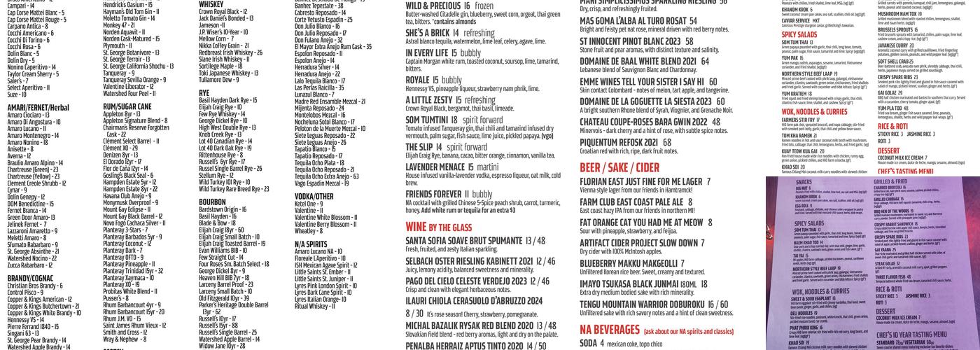 Takoi Menu